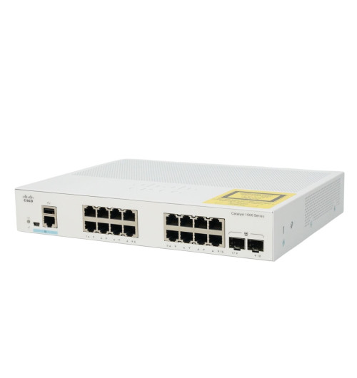 Cisco Catalyst C1000-16T-E-2G-L 16-Port Gigabit Ethernet Managed Switch with 2 SFP Uplinks | New