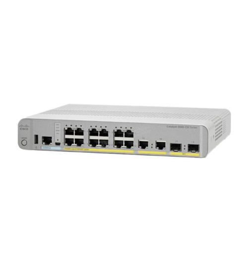Cisco Catalyst WS-C3560CX-12PC-S PoE IP Base Compact Switch | New