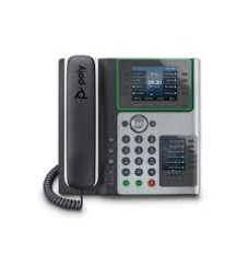 Poly Edge E400 IP Phone w/PSU (2200-87835-001, 89B54AA#ABA) - Brand New