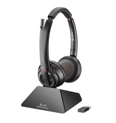 HP Poly Savi 8220 UC Wireless USB-A DECT Stereo Headset for Microsoft Teams (77Y82AA#ABA) | New