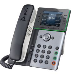 HP Poly Edge E350 IP Phone and PoE-enabled with Power Supply (89B53AA#ABA) | New