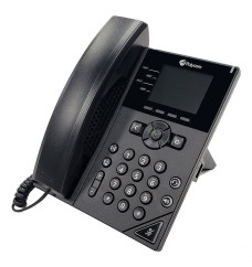 HP Poly VVX 250 4-Line IP Desk Phone with Power Supply (89B66AA#ABA, 2200-48820-001) | New