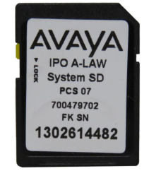 Avaya 700479702 IPO IP500V2 System SD Card A-Law | New