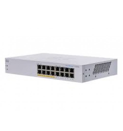 Cisco Business Unmanaged 16-Port Ge, 8 support PoE with 64W power budget
