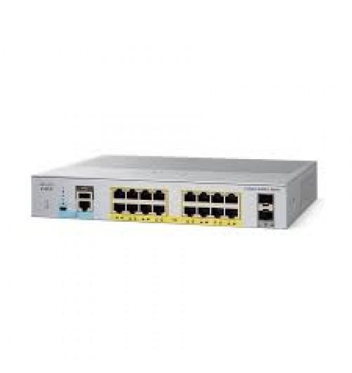 16x 10/100/1000 Ethernet PoE+ ports and 120W PoE budget, 2x 1G SFP uplinks with external PS