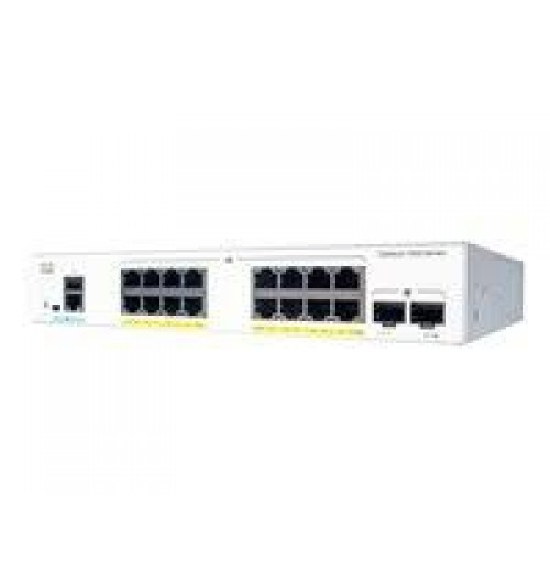 16x 10/100/1000 Ethernet ports, 2x 1G SFP uplinks with external PS