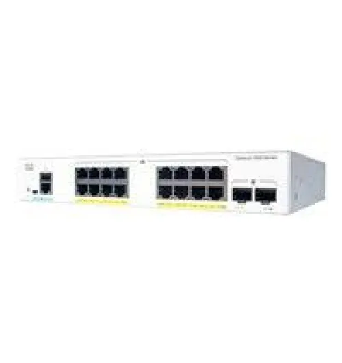 16x 10/100/1000 Ethernet ports, 2x 1G SFP uplinks with external PS