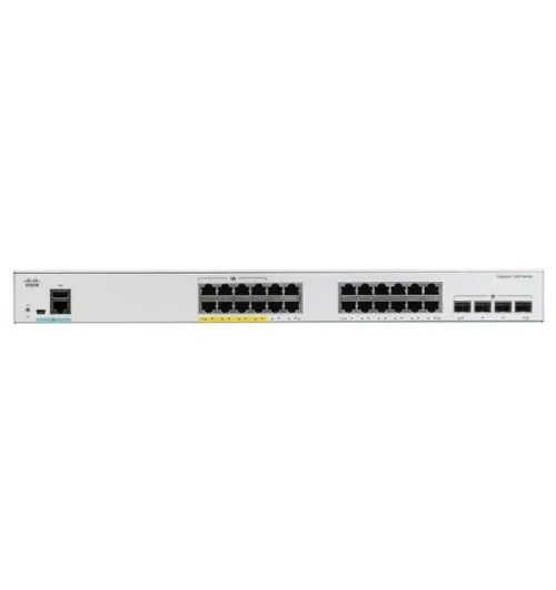 Cisco Catalyst 1000-24FP-4G-L 24-Port Gigabit Ethernet PoE+ Switch with 4 SFP Uplinks | New