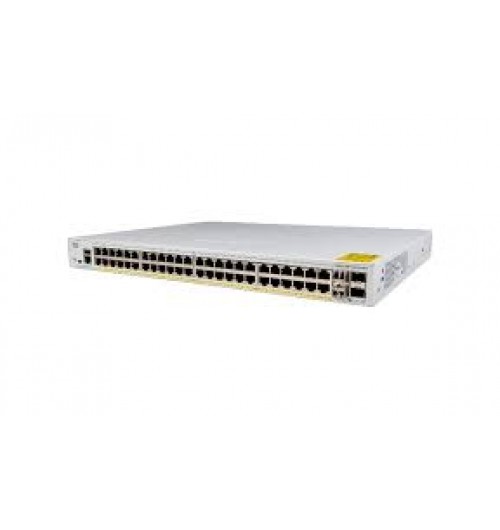 48x 10/100/1000 Ethernet PoE+ ports and 740W PoE budget, 4x 1G SFP uplinks