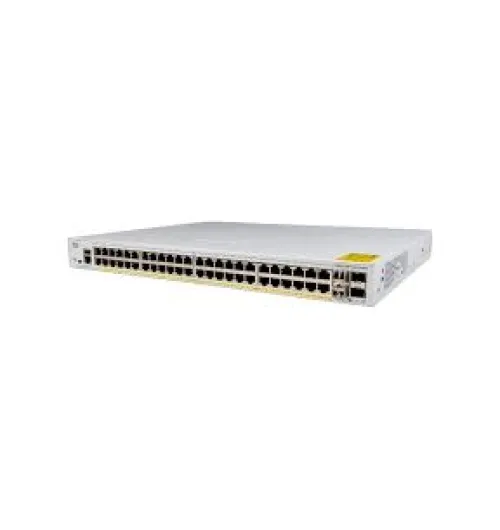 48x 10/100/1000 Ethernet PoE+ ports and 740W PoE budget, 4x 1G SFP uplinks