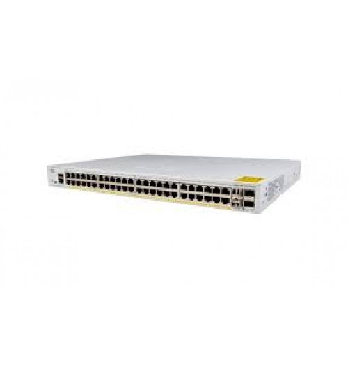 48x 10/100/1000 Ethernet PoE+ ports and 370W PoE budget, 4x 10G SFP+ uplinks