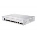 8x 10/100/1000 Ethernet PoE+ ports and 120W PoE budget, 2x 1G SFP and RJ-45 combo uplinks, with external PS