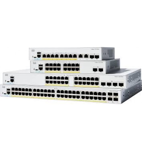 24x 10/100/1000 PoE+ ports