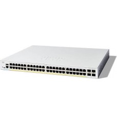 48x 10/100/1000 PoE+ ports with 370W power budget, 4x Gigabit SFP