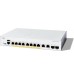 8x 10/100/1000 PoE+ ports with 120W power budget, 2x Gigabit copper/SFP combo ports