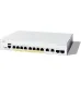8x 10/100/1000 PoE+ ports with 120W power budget, 2x Gigabit copper/SFP combo ports