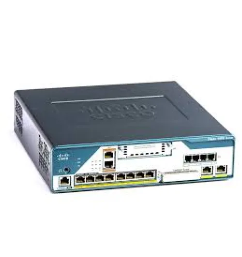 1861,8-user SRST or CME,4FXS, 2BRI, 8xPOE,SP Svcs, HWIC slot