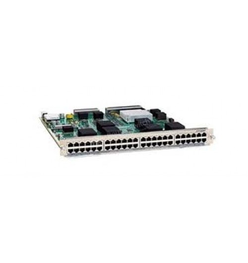 Cisco C6800-48P-TX Line Card, 6807-XL Switch, 48 Gigabit Ethernet ports (RJ-45), DFC4 daughter card,