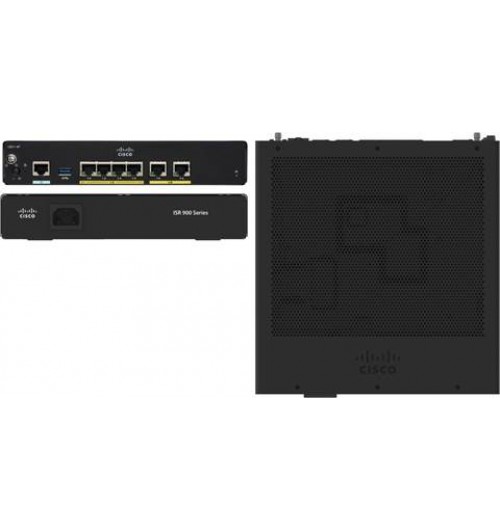 Cisco 921 Gigabit Ethernet security router with internal power supply