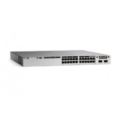 Catalyst 9300 24-port fixed uplinks PoE+, 4X1G uplinks, Network Advantage