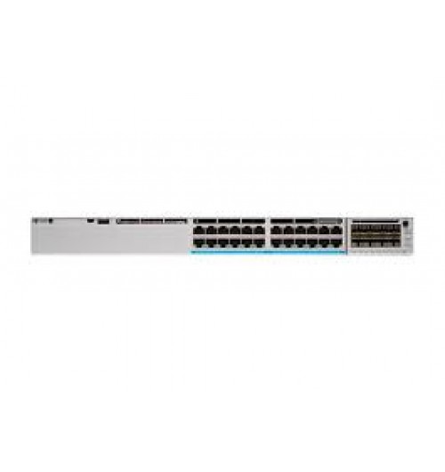 Catalyst 9300 24-port fixed uplinks data only, 4X10G uplinks, Network Essentials