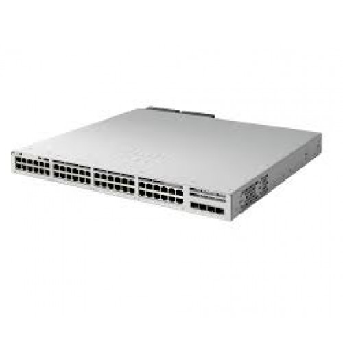 Catalyst 9300 48-port fixed uplinks Full PoE+, 4X1G uplinks, Network Advantage