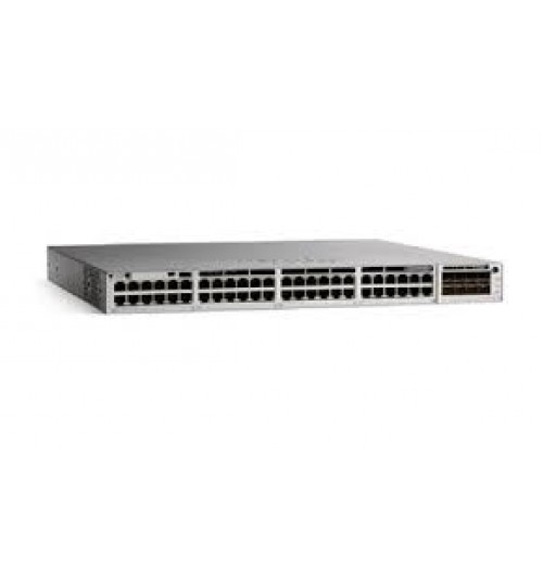 Catalyst 9300 48-port fixed uplinks Full PoE+, 4X10G uplinks, Network Advantage