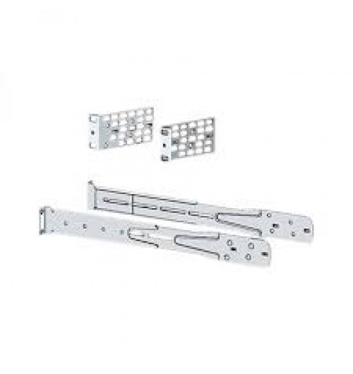 Extension rails and brackets for four-point mounting