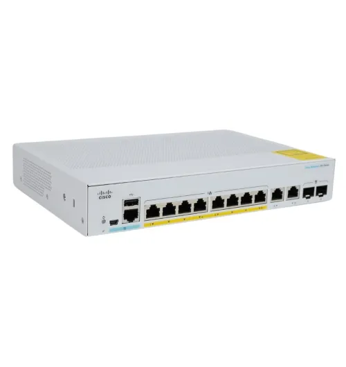 Cisco CBS350-8P-E-2G 8-Port Gigabit PoE+ Managed Network Switch with SFP/RJ45 Combo (NA) | New