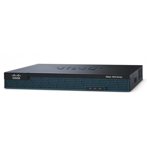 Cisco ISR 1900 Series, Cisco 1921 Modular Router, 2 GE, 2 EHWIC slots, 512DRAM, IP Base.