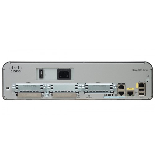 Cisco 1941 Router w/2 GE,2 EHWIC slots,256MB CF,512MB DRAM,IP Base