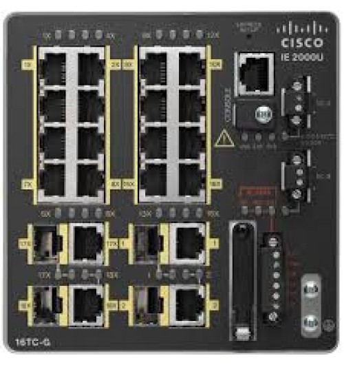 IE2000 with 16FE Copper, 2GE SFP/T and 2FE SFP (Lan Base)