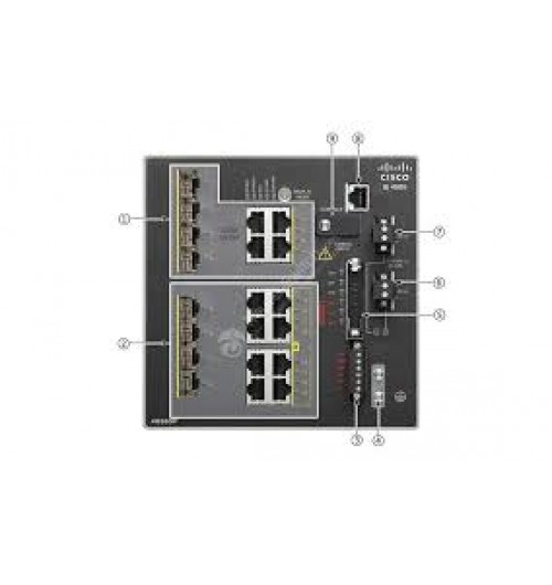 IE 4000 4 x SFP 1G with 8 x 1G PoE, 4 x 1G Combo, LAN Base