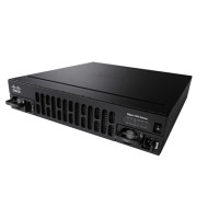 500Mbps-1Gbps system throughput, 4 WAN/LAN ports, 4 SFP ports, multi-Core CPU, Dual-power, Security, Voice, WAAS, Intelligrnt WAN, OnePK, AVC, separate control data and services CPUs