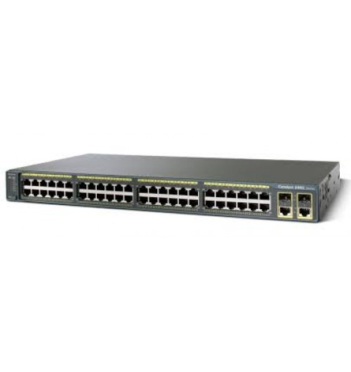 Cisco Catalyst Switch 2960-48TC Layer 2 - 48 x 10/100 Ports - 2 x T/SFP - LAN Base Image - Managed