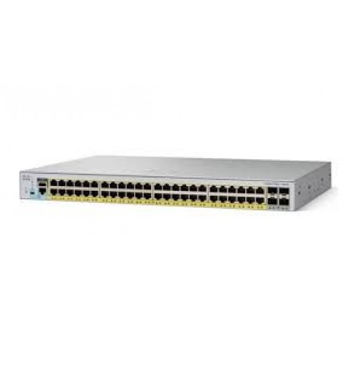 Catalyst 2960L 48 port GigE with PoE, 4 x 1G SFP, LAN Lite (Asia Pacific Part Number: WS-C2960L-48PS-AP)