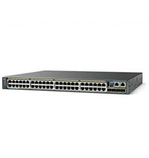 Cisco Catalyst 2960S-48LPS Layer 2 - Gigabit Ethernet Switch - 48 x 10/100/1000 PoE Ports  - 370W - 4 x SFP - LAN Base - Managed