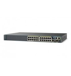 Cisco catalyst WS-C2960S-F24PS-L, 24 FastEthernet 10/100, 4 SFP GE uplinks, Flexstack, 802.011af/at POE/POE+, LAN base managable