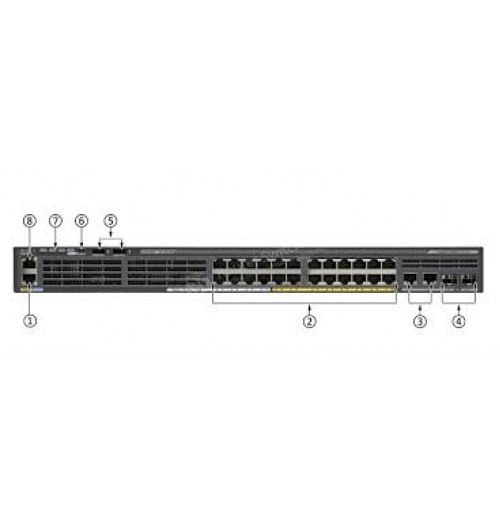 Catalyst 2960-X 24 GigE(8 PoE), 2 x 1G SFP, 2 X 10/100/1000 BT,  LAN Base