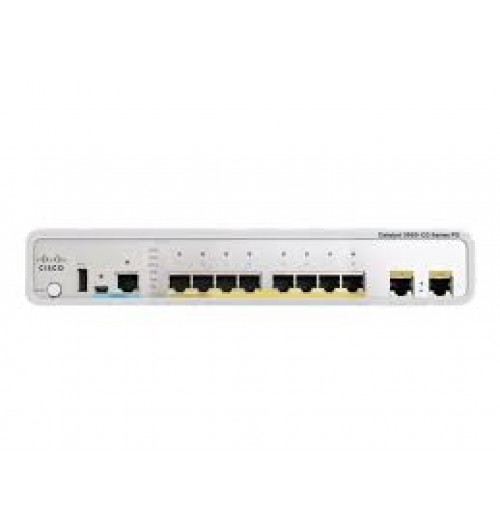 Cisco 3560-C Switch WS-C3560CPD-8PT-S Catalyst 3560C PD PSE Switch 8 GE PoE 2 x 1G, IP Base