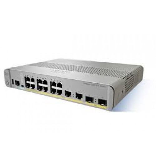 Cisco Catalyst 3560-CX 12-port compact Switch Layer 3, POE- 12 x 10/100/1000 Ethernet Ports, 2 SFP&2GE uplinks- Data IP Base - Managed