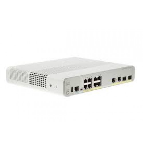 Cisco Catalyst 3560-CX 8 - port compact Switch Layer 3, POE- 8 x  10/100/1000 Ethernet Ports, 2 SFP&2GE uplinks- Data IP Base -  Managed