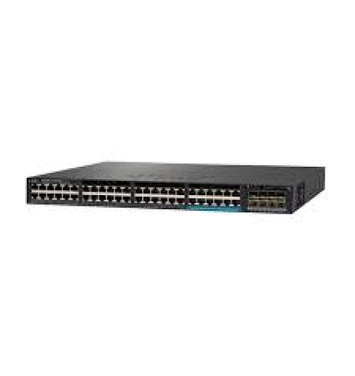 Standalone with Optional Stacking 48 (36 10/100/1000 and 12 100Mbps/1/2.5/5/10 Gbps) Ethernet and 2x10G Uplink ports, with 1100WAC power supply, 1 RU, IP Services feature set