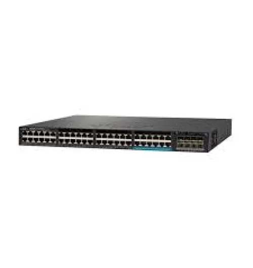 Standalone with Optional Stacking 48 (36 10/100/1000 and 12 100Mbps/1/2.5/5/10 Gbps) Ethernet and 2x10G Uplink ports, with 1100WAC power supply, 1 RU, IP Services feature set