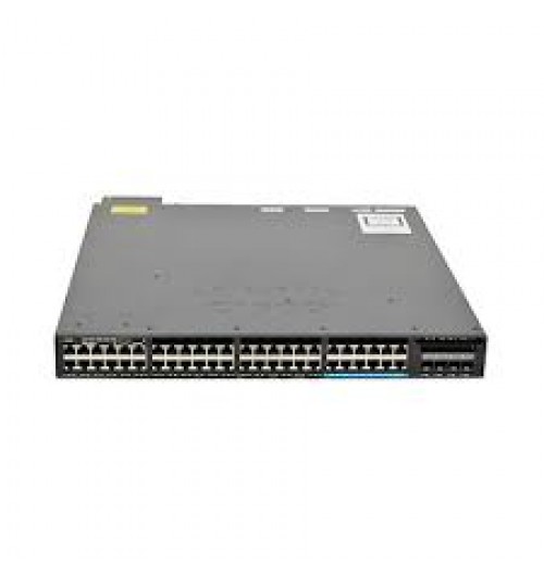 Stackable 12 100M/1G/2.5G/5G/10G Cisco UPOE™ downlink ports, 36 10/100/1000 Cisco UPOE™ downlink ports, four 10-Gigabit uplink SFP+ ports, 1100-W power supply