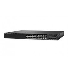 Stackable 24 10/100/1000 PoE+ downlink ports, two 1-Gigabit SFP uplink ports, two 10-Gigabit SFP+ uplink ports, Fixed 640-W power supply