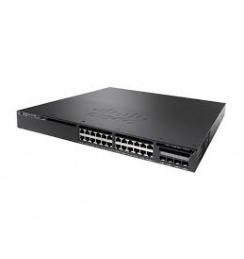 Cisco Catalyst 3650 24 10/100/1000 Ethernet Ports  - 4x1G SFP uplinks- Layer 3 - POE - IP Base IOS - managed