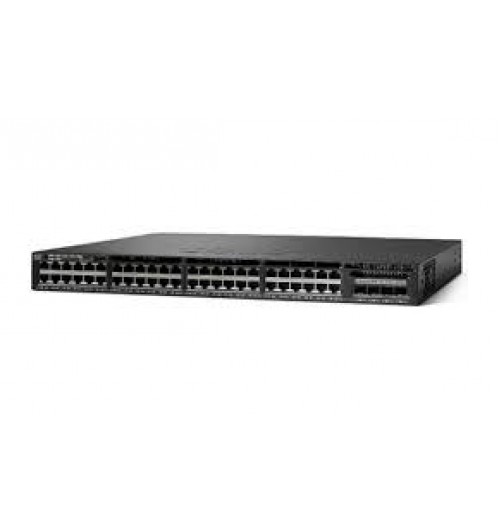 Stackable 48 10/100/1000 Full PoE downlink ports, four 10-Gigabit SFP+ uplink ports, Fixed 975-W power supply