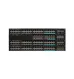 Standalone with Optional Stacking 24 (16 10/100/1000 and 8 100Mbps/1/2.5/5/10 Gbps) Ethernet and 2x10G Uplink ports, with 715WAC power supply, 1 RU, LAN Base feature set