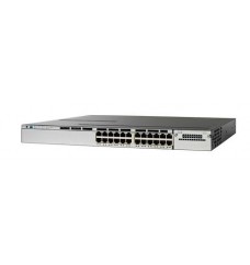 Cisco Catalyst 3750X-24P Switch Layer 3 - 24 x 10/100/1000 Ethernet PoE+ Ports - LAN Base - Managed - Stackable